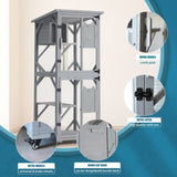 Large Cat House Outdoor Catio Cat Enclosures on Wheels,70.9" Kitty House with Upgraded Resting Box W2831P241961