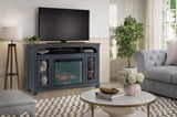 66 in Fireplace TV Stand for TVs up to 80 inches, Corduroy Blue Finish B108P193071