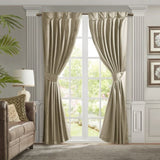 Pleat Curtain Panel with Tieback B035129639