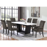 Brown and Rustic Espresso Tufted Side Chairs B062P145441