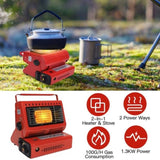 2 in 1 Portable Butane Burner Heater Outdoor Butane Gas Heater Warmer Heating Cooking Stove Cooker 30502006