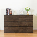 ZUN Drawer dresser cabinet, sideboard, bar counter, buffet counter, table lockers, three plus three W679P252066