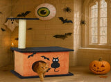 33" Halloween Cat Tree, Cat Tower Cat Tree for Indoor Cats with Spacious Cat Condo, Large Platform, 37611503