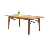 Carlton Honey Wood Patio Wood Dining Table B093121228