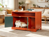 Wooden Cat Box Cabinet 53064301
