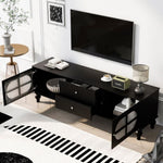 ZUN U-Can 68.9'' Modern TV Stand for TVs up to 75 Inches, Entertainment Center Media Console with Fluted N724P198475B