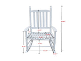 wooden porch rocker chair WHITE, without mat 27677972