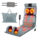 Full Body Electric Massage Mat with Heat Vibration Massage Pad for Back, Neck, Foot & Lumbar 39978593