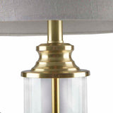 Clarity Glass Cylinder Table Lamp Set of 2 B03594985