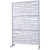 Outdoor & Indoor Privacy Metal Privacy 76" H48" W, Freestanding Decorative Privacy W465P193227