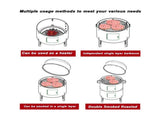 Outdoor double-layer grill, charcoal wood fired braising and smoking stove 67537231