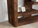 72 inch high 6-shelf Bookcase, No Assembly Required, Whiskey Finish B108P160199