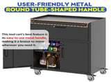 Sturdy and Durable Metal Tool Cabinet for Garage Wheels - Mobile Heavy-Duty Storage Cabinet T2398P223006