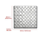Full Size Japanese Tatami Mattress, 80" x 54" x 3.5" 9-Layer Foldable Futon Floor Mat with Storage 09768167