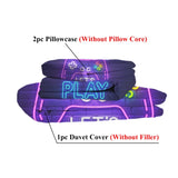 Gaming Duvet Set Queen Size Video Game Controller Bedding Set, Boys Video Games Comforter 41259453
