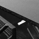 60.5'' Buffet Cabinet with Storage, Farmhouse Fluted Sideboard with Geometric Pattern & Adjustable W1801P288508