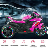 12V Electric Motorcycle for Kids, Three Wheels Battery Powered Ride On Motorbike, Ride on Toy with W3380P310000