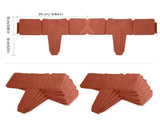 Plastic Lawn Edging, Interlocking Garden Landscape Border, 20Piece 16ft Flexible PP Garden Edging 17884576