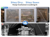 10x10 FT Folding Canopy Tent with 4 Sidewalls, One-Push Central Lock Outdoor Canopy with 2 Clear 43657061
