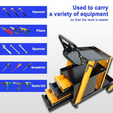 Multi-function welder trolley, MIG TIG ARC plasma cutter storage tank with 2 safety chains, portable W227P220276