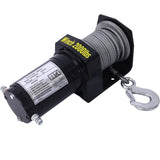 2000lb 12V ATV/UTV Electric, Off-Road Waterproof Steel Cable for ATV UTV Towing Trailer W465127127