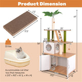 Cat Tree Cat Tower with Cabinet 60292758