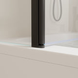 43 in. W * 58 in. H Rise and down rotation shaft door one fixed and one rotation shaft Shower Doors W2965P277734