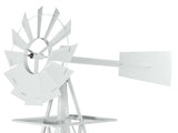 8FT Weather Resistant Yard Garden Windmill White 61519287