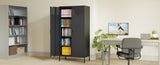 71 inches high metal storage locker with 4 adjustable shelves and 5 tiers, suitable for homes and T3421P312412