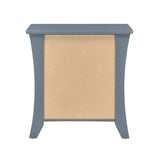 Nightstand with Top Open Compartment and 2 Drawers, Gray B016P256528