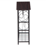(37 x 20 x 55)cm Multifunctional Bathroom Table / Interior Side Table Tissue Magazine Rack Dark 63834755