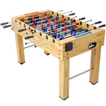 ZUN 54-Inch Hurricane Foosball Table for Family Game Rooms with Light Cherry Finish, Analog Scoring and W465P164158