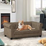 Elegant rectangular pet bed for small and medium-sized dogs, durable elevated dog sofa bed, W487P271483
