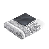 Full/Queen 3 Piece Cotton Duvet Cover Set with Chenille Tufting B03596501