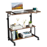 Vintage Brown P2 15MM Particle Board with Melamine Coating Adjustable Computer Desk with 3 USB 2 26916196