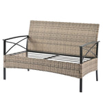 ZUN Patio Furniture, Outdoor Furniture, Seasonal PE Wicker Furniture, Four Set Wicker Furniture With 15085847