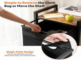 Laundry Hamper with 1 Pull-Out Removable Sorter Bags, Movable Wheels, Freestanding Clothes Basket 35109375