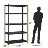 5-Tier Adjustable Metal Shelving Unit ,Heavy Duty Garage Shelving,Storage Racks,Industrial Utility 38621817