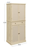 ZUN 4 Door Cabinet with 1 Drawer, with 4 Adjustable Inner Shelves, Storage Cabinet W68894703