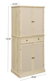 ZUN 4 Door Cabinet with 1 Drawer, with 4 Adjustable Inner Shelves, Storage Cabinet W68894703