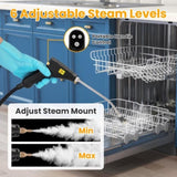 Handheld Steam Cleaner, 1500W High Temp & Pressure Fast Heat, 6 Adjustable Steam Levels, 1200ML 61728500