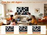 Black Large Wall-Mounted 4-to-Score Connect Four Game with Full Wall Mount Hardware, Fast Reset 51745029