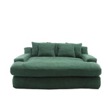 COOLMORE Chenille 2-seater lazy sofa With 5 back pillows,Comfy Sofa- Deep Seat Couch for Living W395P197931