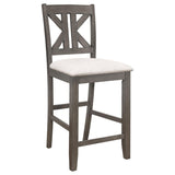 Barn Grey and Light Khaki Counter Height Stool B062P153498