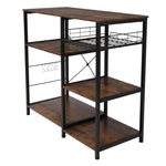 ZUN 3-Tier Industrial Kitchen Baker's Rack Utility Microwave Oven Stand Storage Cart Workstation Shelf, 04294771