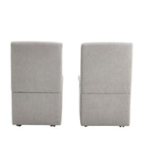 COOLMORE 360 Degree Swivel Upholstered Dining Set of 2 Swivel Dining Room Kitchen W1539P277684