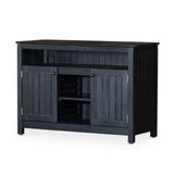 ZUN Eucalyptus Sideboard, Espresso B046104520