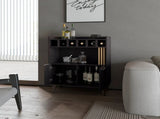 Wengue Bar Cabinet Wine Storage & Display B062P290228