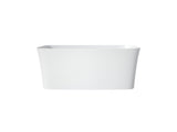 47 Inch Solid Surface Soaking Bathtub - Deep Soak Freestanding Tub T3785P353972