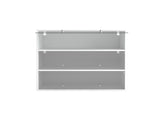 White Glass Door Shoe Box Shoe Storage Cabinet With RGB Led Light W331P214186